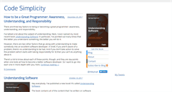 Desktop Screenshot of codesimplicity.com