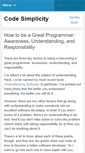 Mobile Screenshot of codesimplicity.com